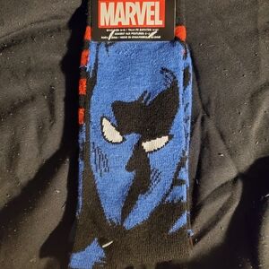 Marvel Blue and Black Graphic Men's Socks, Black Panther